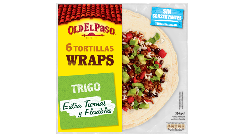 Six Tortillas Wraps Extra Soft Flour