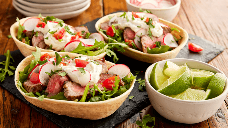 steak tacos